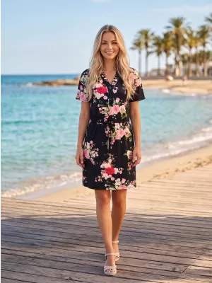 Dámske šaty KIXMI POLLY ČIERNA