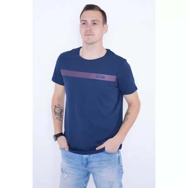  Pánske tričko KIXMI PARKER TMAVO MODRÁ 