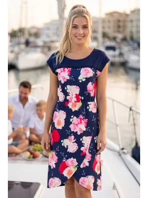 Dámske šaty KIXMI PENIE TMAVO MODRÁ