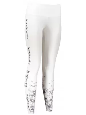 Dámske dlhé legíny premium ALTISPORT SWE/ALW05S04 BIELOŠEDÁ