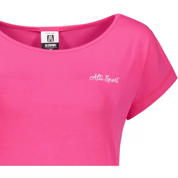  Dámské prodloužné tričko ALTISPORT CARRYOVER ALW134123 PURPUROVÁ 
