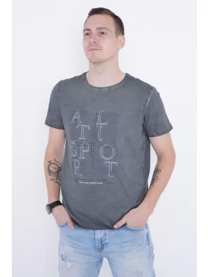 Pánske tričko ALTISPORT ARIEN TMAVO ŠEDÁ