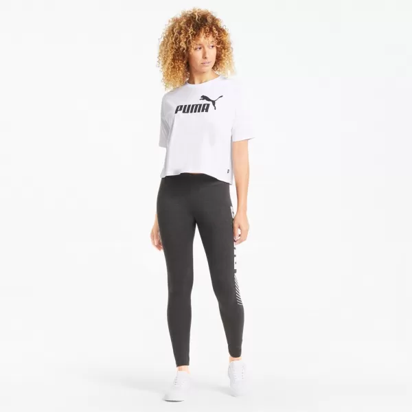  Dámsky crop top PUMA ESS CROPPED LOGO TEE 586866-02 BIELA 