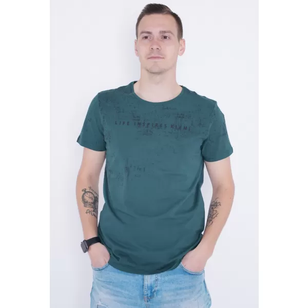  Pánske tričko KIXMI PEPPE TMAVO ZELENÁ 