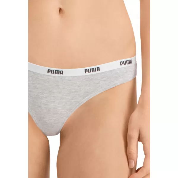  Dámske nohavičky PUMA STRING 3P PACK 90759001 WHITE/GREY/BLACK 