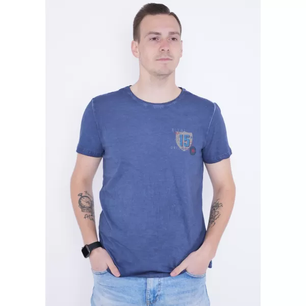  Pánske tričko KIXMI PHIL TMAVO MODRÁ 