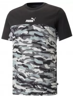 Pánske tričko PUMA ESS BLOCK CAMO TEE 673335-01 BLACK