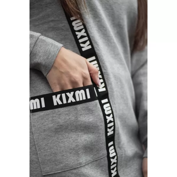  Dámska mikina KIXMI PAIGE SVETLO ŠEDÝ MELIER 
