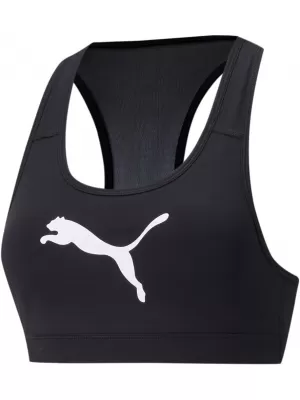 Dámska podprsenka PUMA MID IMPACT 4KEEPS GRAPHIC BRA PM 520306-90 BLACK