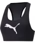 Dámska podprsenka PUMA MID IMPACT 4KEEPS GRAPHIC BRA PM 520306-90 BLACK