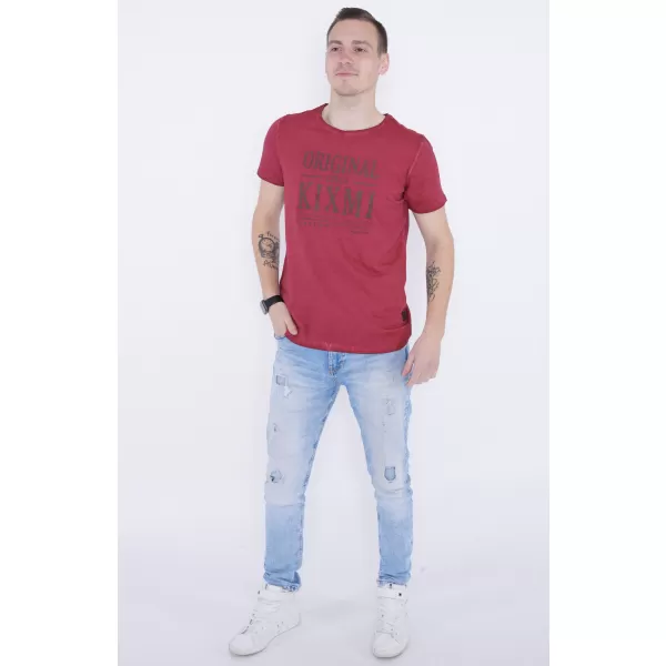  Pánske tričko KIXMI PELTON VÍNOVÁ 