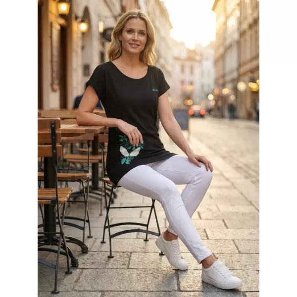  Dámské prodloužné tričko ALTISPORT CARRYOVER ALW137123 ČERNOMODRÁ 