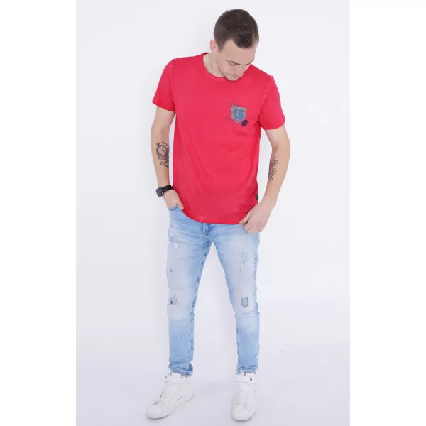  Pánske tričko KIXMI PHIL ČERVENÁ 