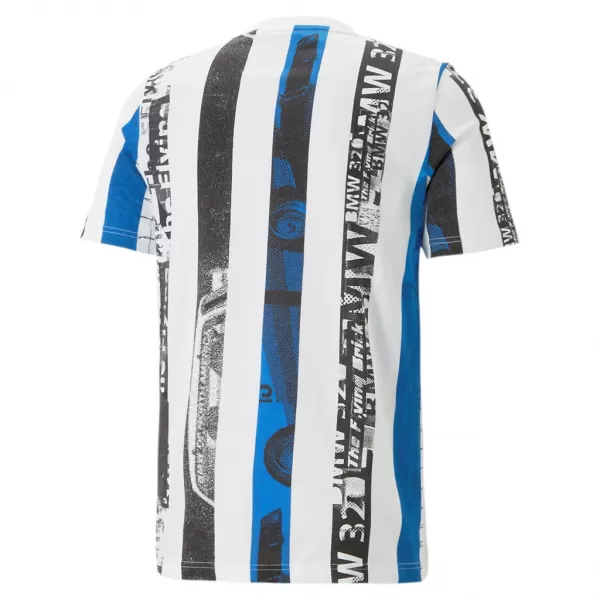  Pánske tričko PUMA BMW MMS STRIPED TEE 538139-02 WHITE 