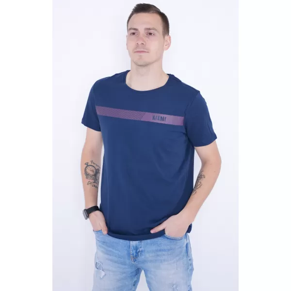  Pánske tričko KIXMI PARKER TMAVO MODRÁ 
