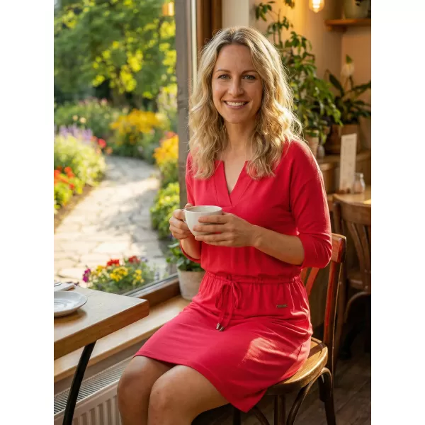  Dámske šaty ALTISPORT ANIKA ČERVENÁ 