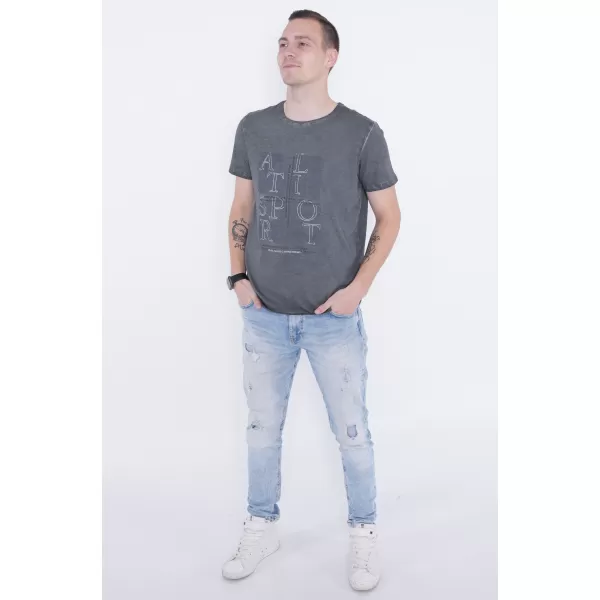  Pánske tričko ALTISPORT ARIEN TMAVO ŠEDÁ 