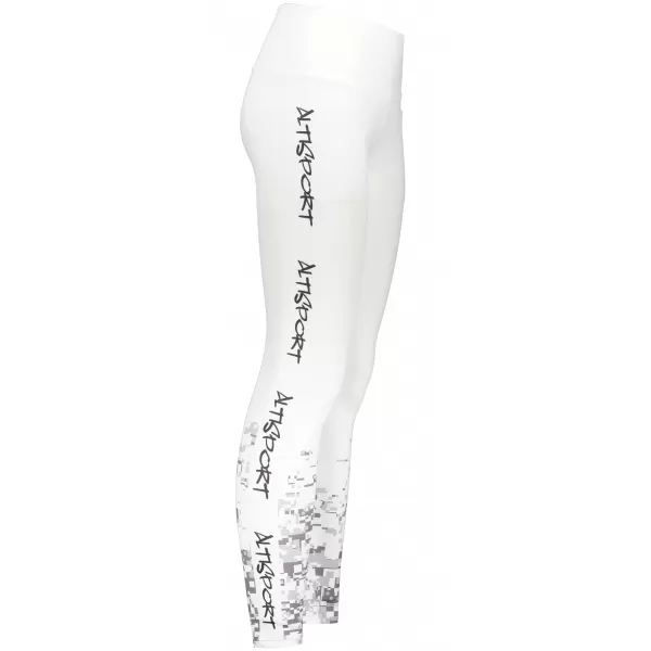  Dámske dlhé legíny premium ALTISPORT SWE/ALW05S04 BIELOŠEDÁ 