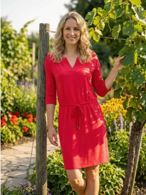 Dámske šaty ALTISPORT ANIKA ČERVENÁ