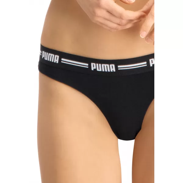  Dámske nohavičky PUMA WOMEN STRING 2P PACK 90785403 BLACK 