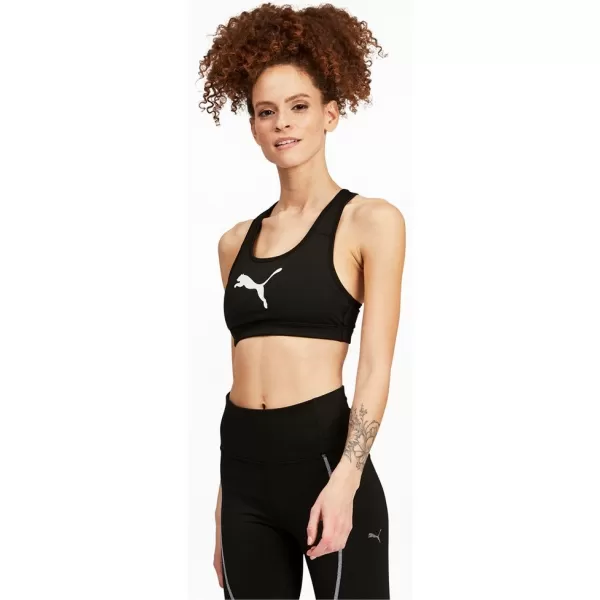  Dámska podprsenka PUMA MID IMPACT 4KEEPS GRAPHIC BRA PM 520306-90 BLACK 