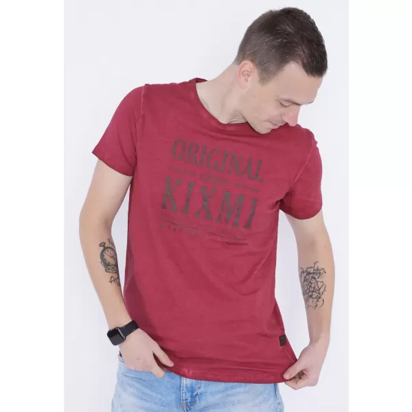  Pánske tričko KIXMI PELTON VÍNOVÁ 