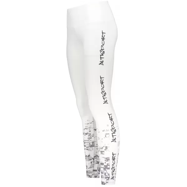  Dámske dlhé legíny premium ALTISPORT SWE/ALW05S04 BIELOŠEDÁ 