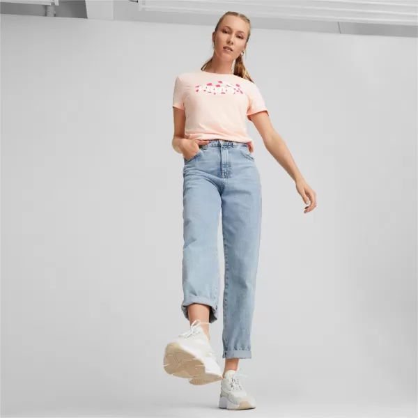  Dámske tričko PUMA ESS+ ANIMAL TEE 673687-66 PINK 