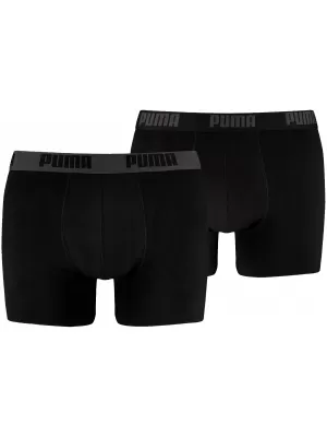 Pánske boxerky PUMA BASIC BOXER 2P 88886958 BLACK/BLACK