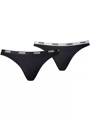 Dámske nohavičky PUMA WOMEN BIKINI 2P PACK 90785103 BLACK