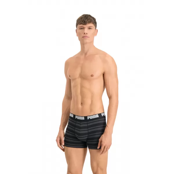  Pánske boxerky PUMA HERITAGE STRIPE BOXER 2P 90783805 BLACK 