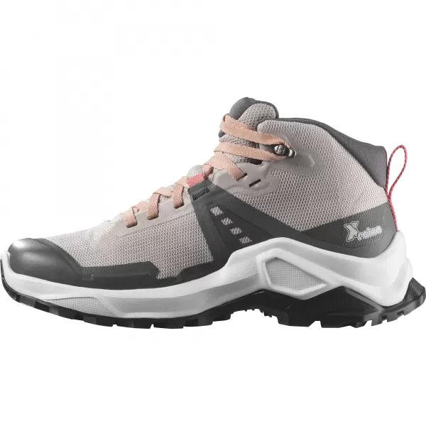  Detská obuv SALOMON X RAISE MID GORE-TEX L47071500 POPOL Z RUŽÍ/BROSKYŇOVÁ BÉŽOVÁ/ČAJOVÁ RUŽA 