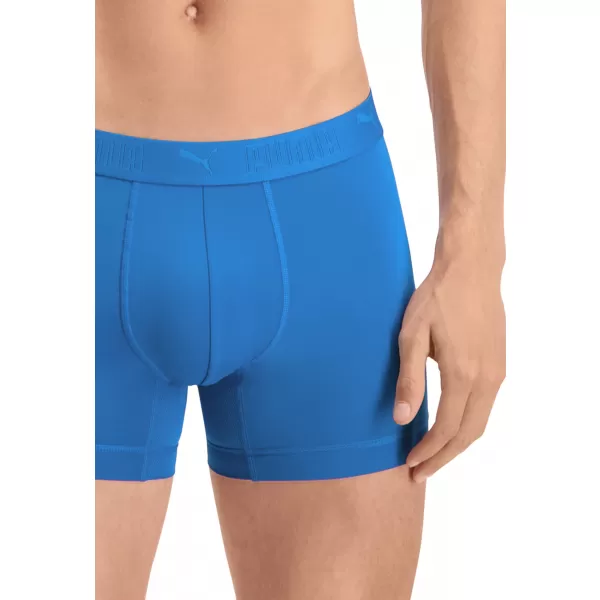  Pánske boxerky PUMA SPORT MICROFIBER BOXER 2P 93552002 BLUE COMBO 