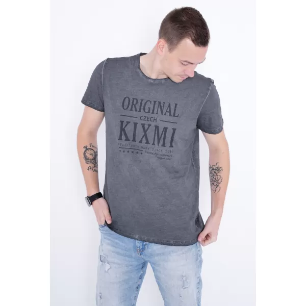  Pánske tričko KIXMI PELTON TMAVO ŠEDÁ 