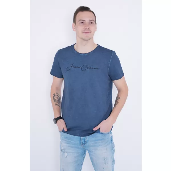  Pánske tričko KIXMI PATRIC TMAVO MODRÁ 