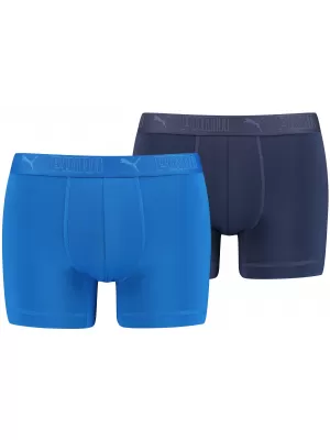 Pánske boxerky PUMA SPORT MICROFIBER BOXER 2P 93552002 BLUE COMBO