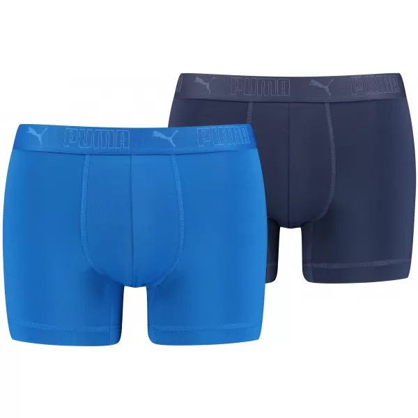  Pánske boxerky PUMA SPORT MICROFIBER BOXER 2P 93552002 BLUE COMBO 
