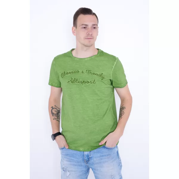  Pánske tričko ALTISPORT ANDREW ZELENÁ 