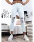 Dámske nohavice DSTREET UY1366 BIELA