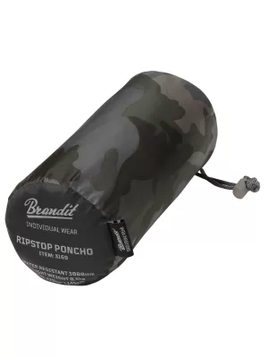 Pláštenka na pončo BRANDIT RIPSTOP BD3169 TMAVÁ KAMUFLÁŽ