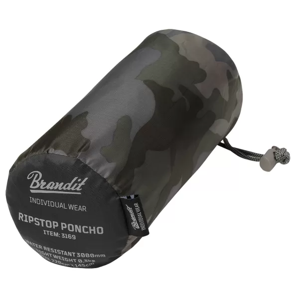  Pláštenka na pončo BRANDIT RIPSTOP BD3169 TMAVÁ KAMUFLÁŽ 