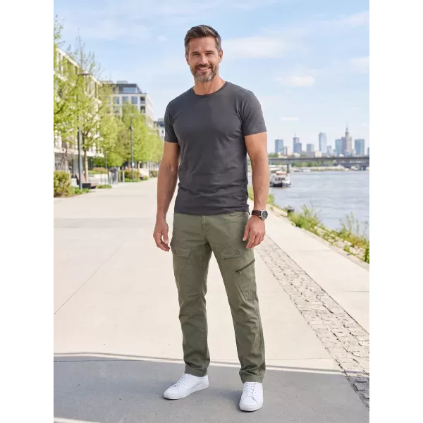  Pánske nohavice BRANDIT ADVEN SLIM FIT OLIVOVÝ 