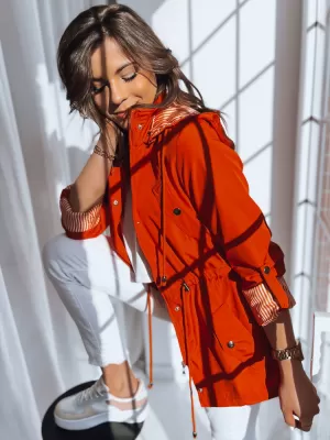 Dámska jarná bundička DSTREET COSMOPOLITAN TY3544 ORANŽOVÁ