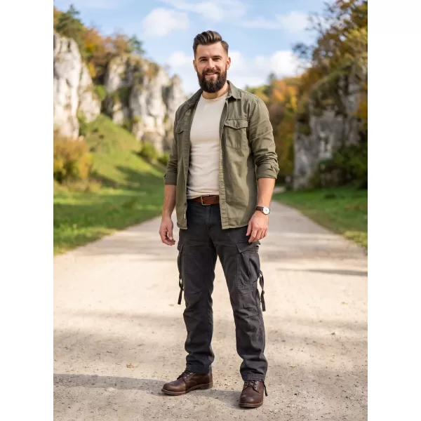  Pánske nohavice BRANDIT M-65 VINTAGE ČIERNA 