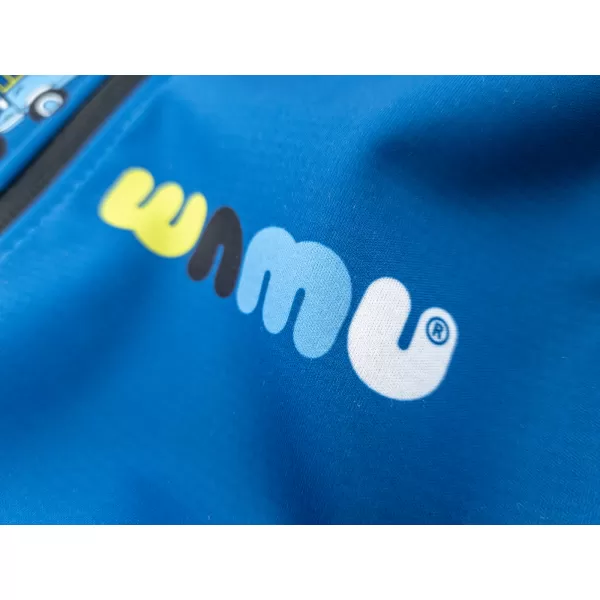  Detská softshellová bunda zateplená WAMU BAGR modrá 