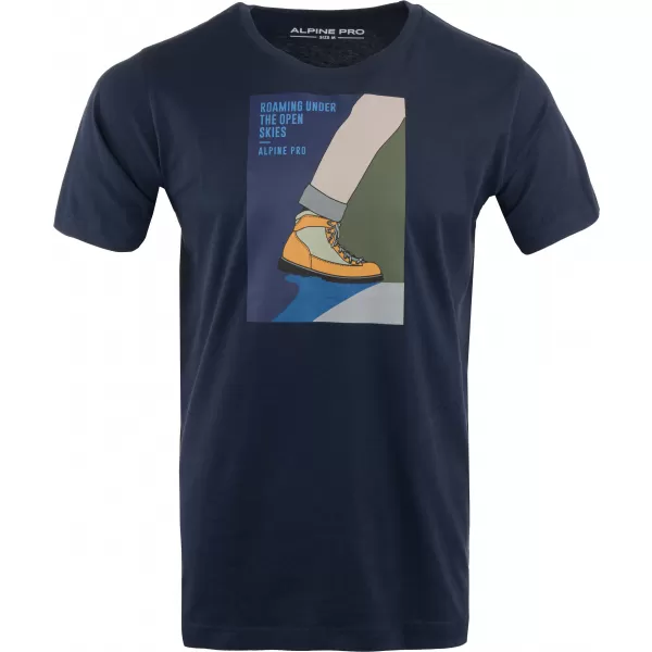  Pánske tričko ALPINE PRO KADES MTSA863 TMAVO MODRÁ 