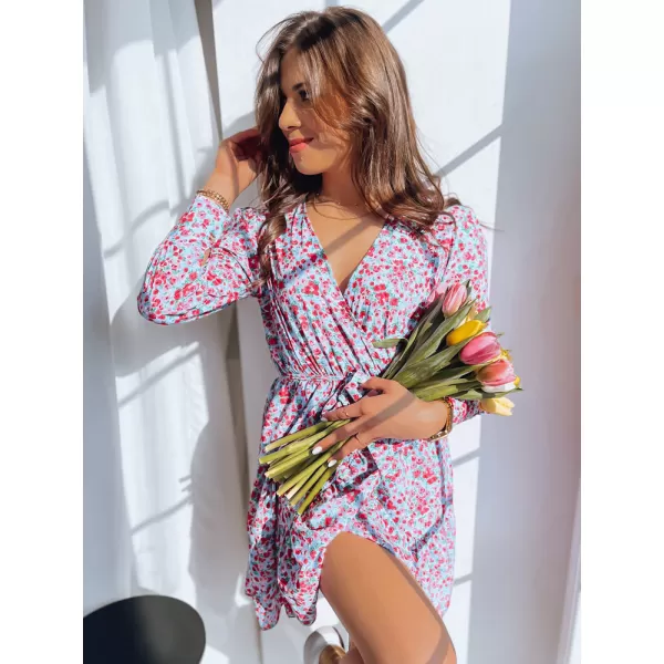  Šaty DSTREET FLOWER VIBES EY2248 MODRÁ 
