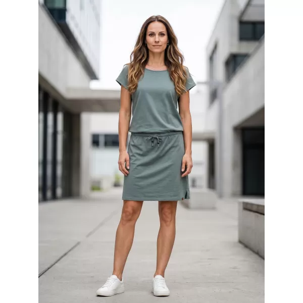  Dámske šaty SAM 73 NORMA WZ 822 ZELENOŠEDÁ 
