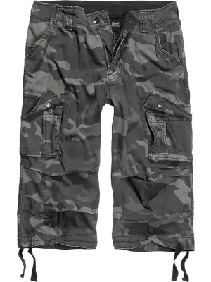 Pánske 3/4 šortky BRANDIT URBAN LEGEND CARGO TMAVÁ KAMUFLÁŽ