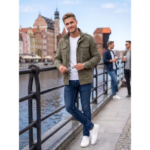  Pánska bunda brandinit Britannia Olivova 